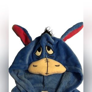Disney Eeyore Hooded Adult Onesie Costume Size M